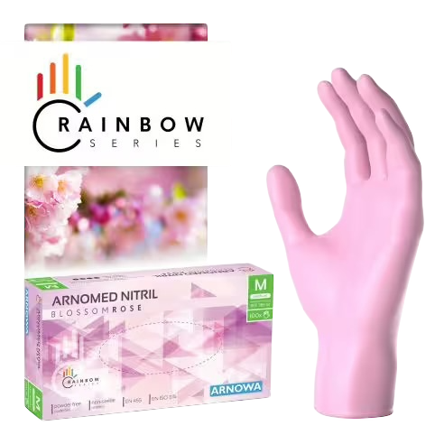 henna handschuhe Nitrilhandschuhe, Rosa, Latexfrei