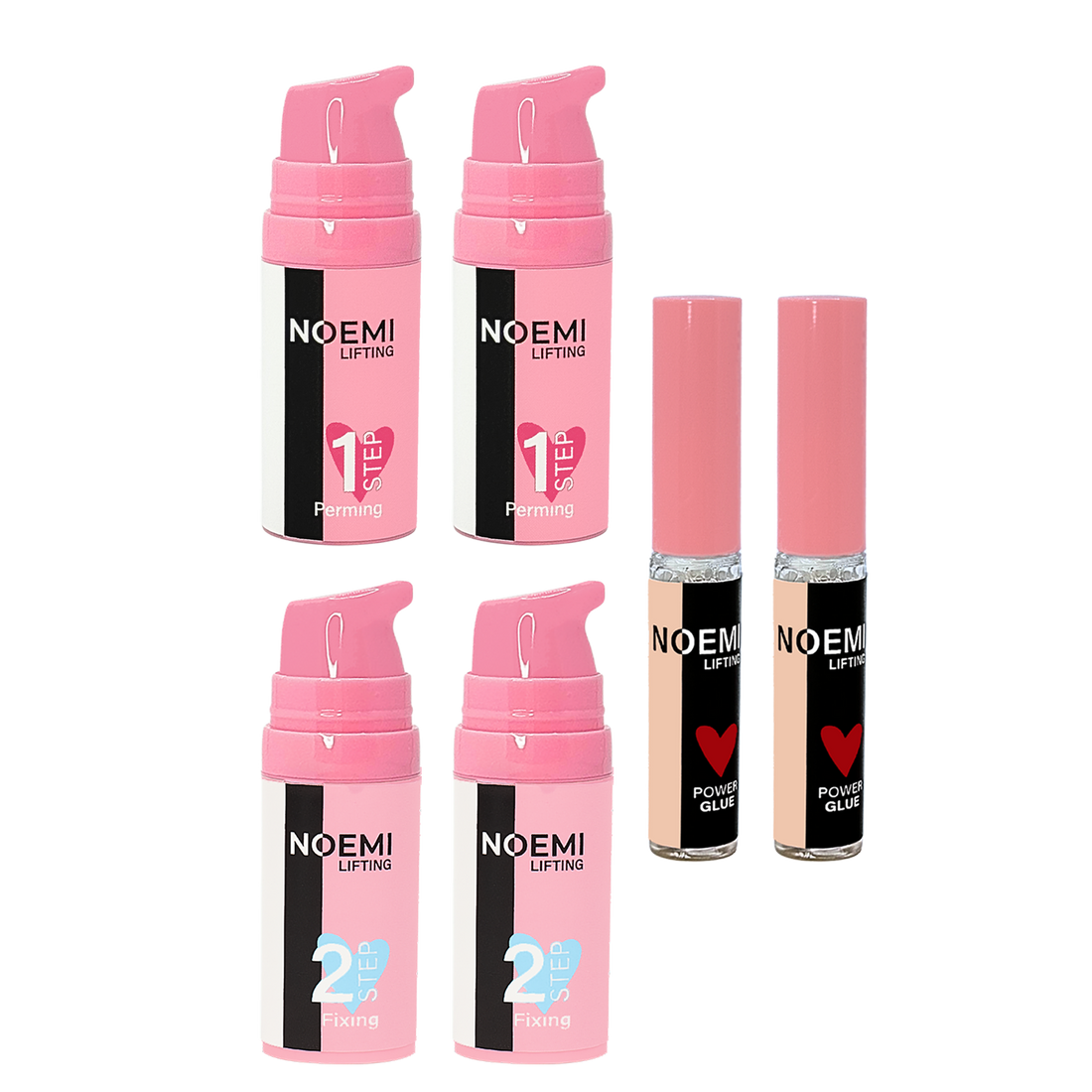 Noemi - Lifting - Sparpaket 2x Lotion 1+2 und 2x Kleber