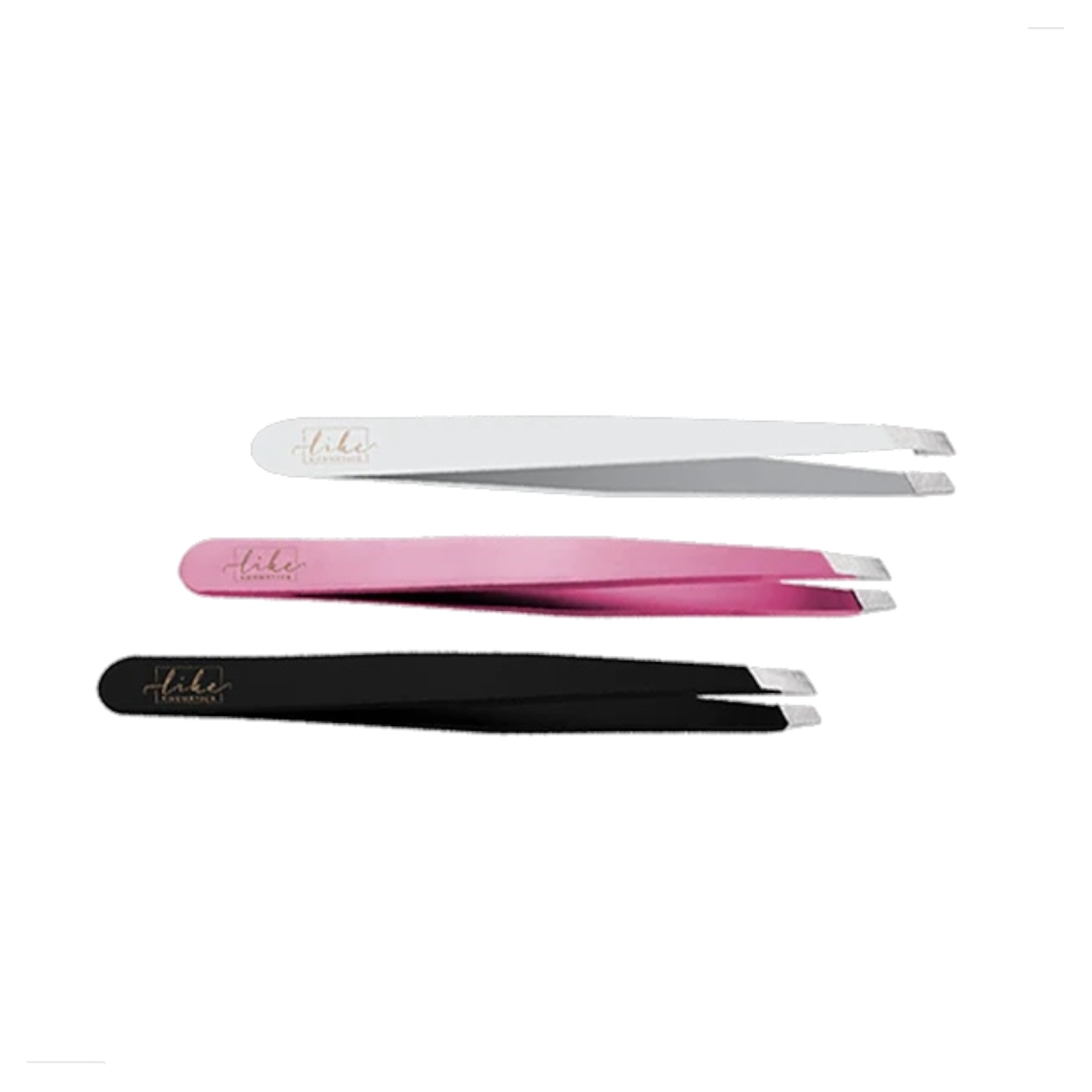 Like - Professional Pinzette - Weiß/ Pink/ Schwarz