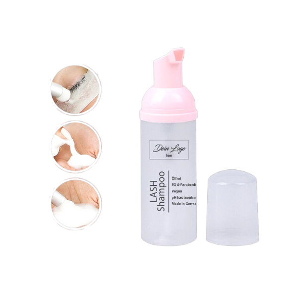 Wimpernshampoo mit deinem Logo - 20 Stück, 50ml