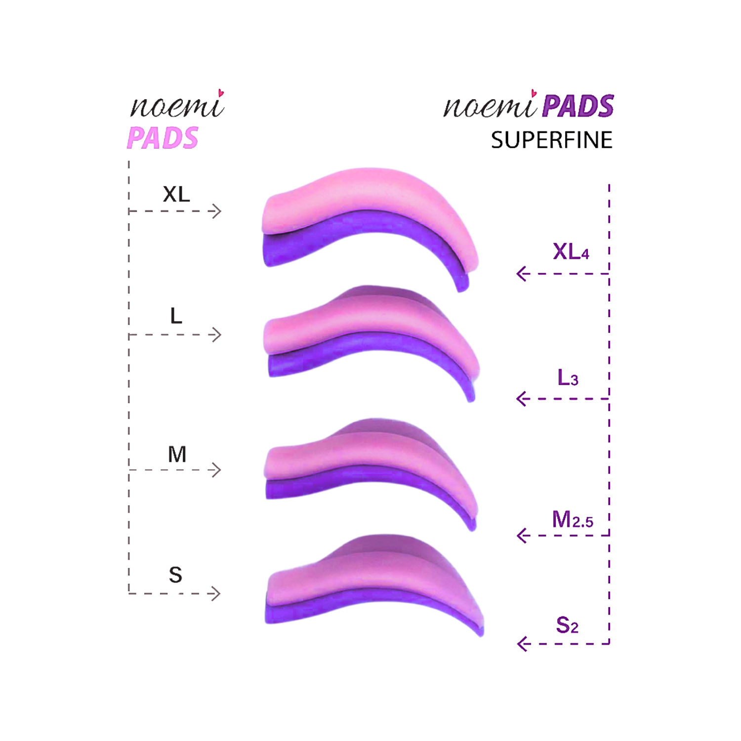 Noemi - Superfine Silikonpads - 3 Paar zum Sparpreis