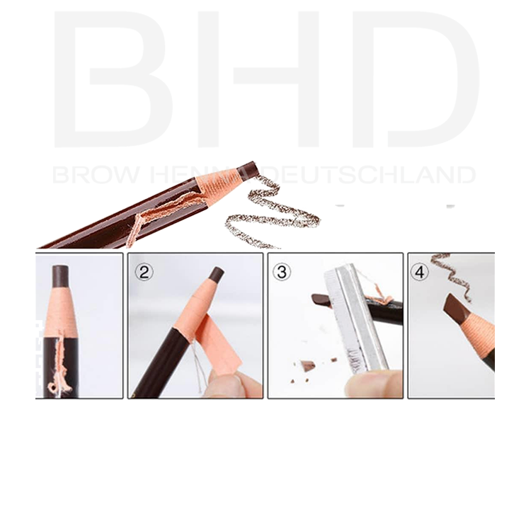 Augenbrauenstift zum Vorzeichnen - braun/schwarz, wasserfest