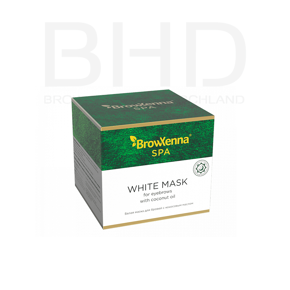 BrowXenna White Mask mit Kokosnussöl für Augenbrauen 15gr.