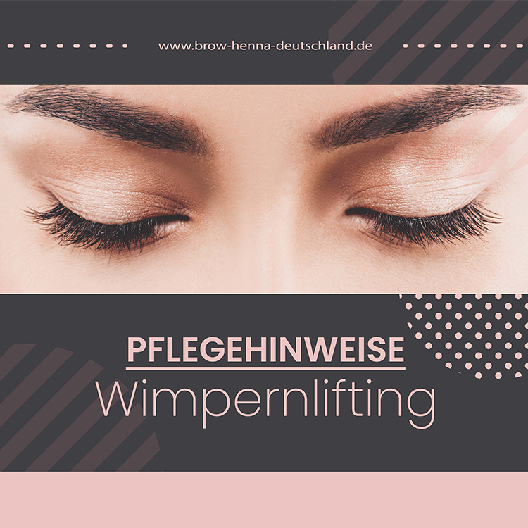 BHD - Flyer Pflegehinweise für Wimpernlifting (25 Stk.)