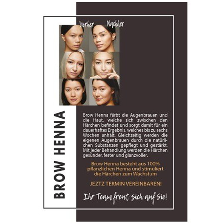 Brow Henna - Flyer (100 Stk.)