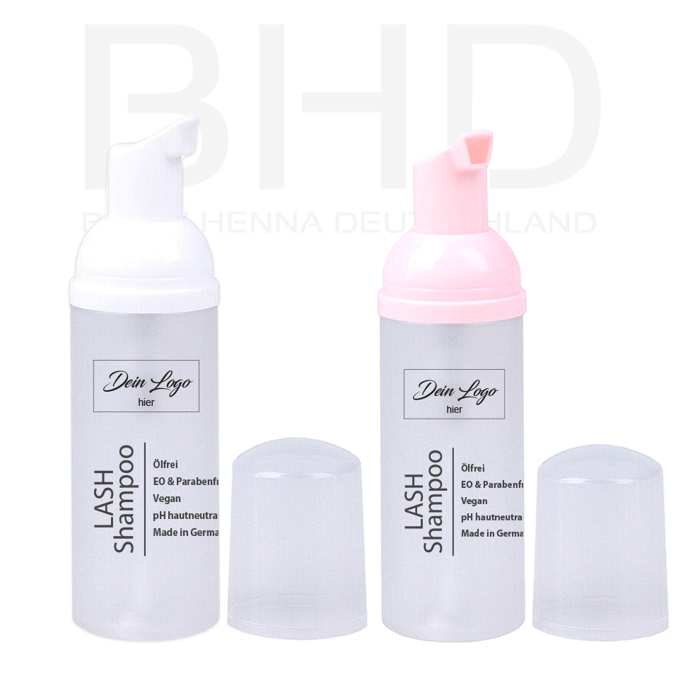 Wimpernshampoo mit deinem Logo (20 Stück, 50ml)