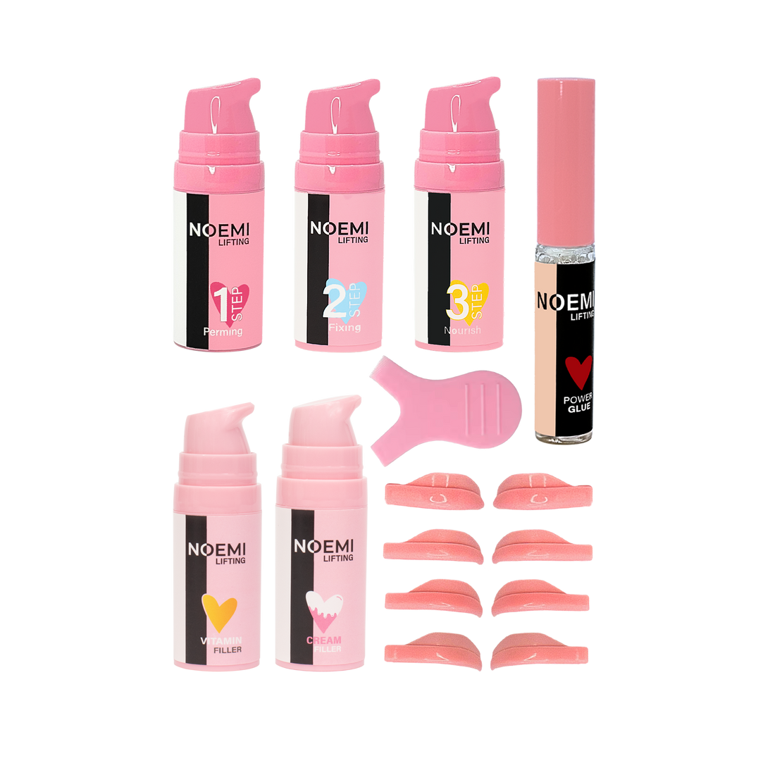 Noemi - Lash &amp; Brow Set Pump mit Doppel-Filler