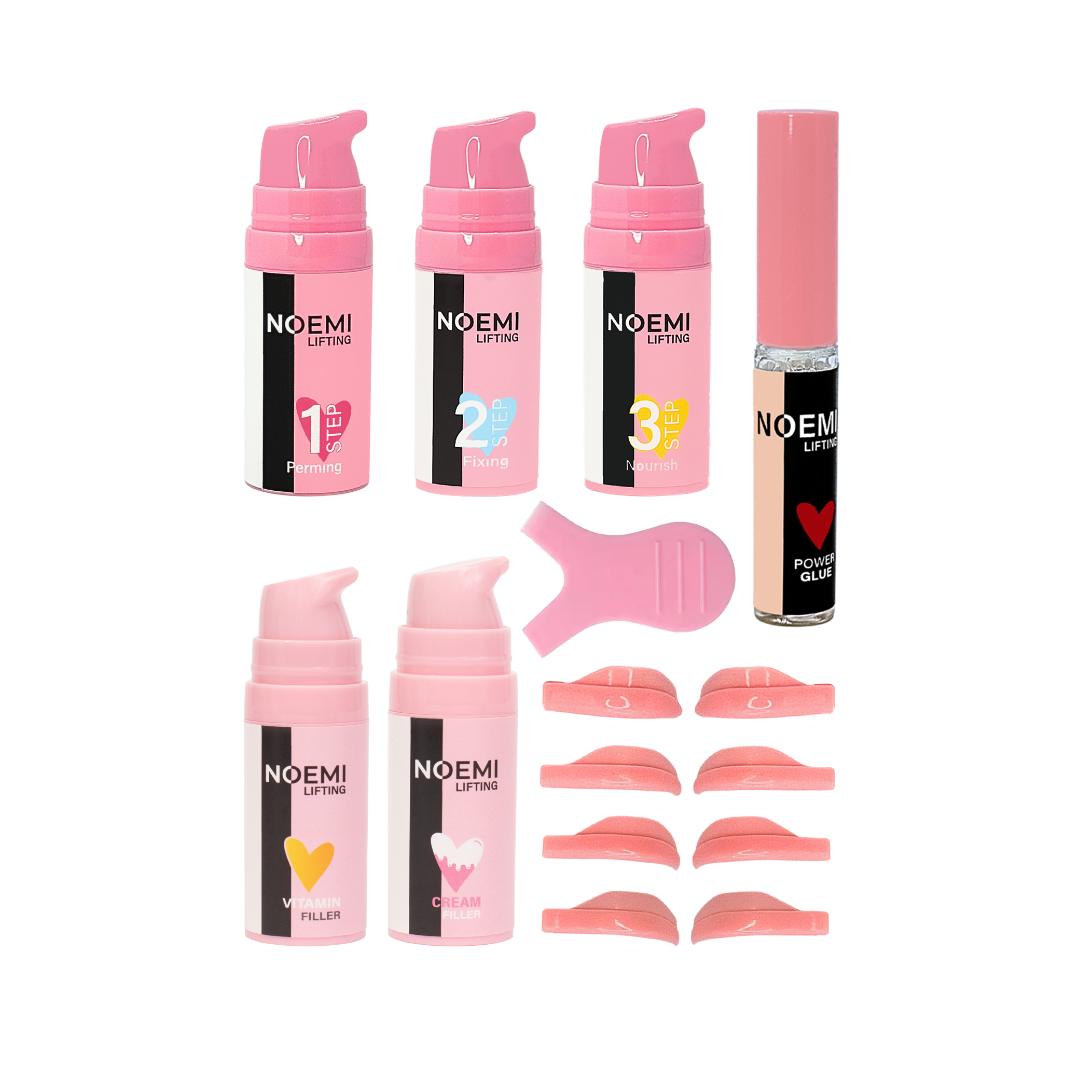 Noemi - Lash &amp; Brow Set Pump mit Doppel-Filler