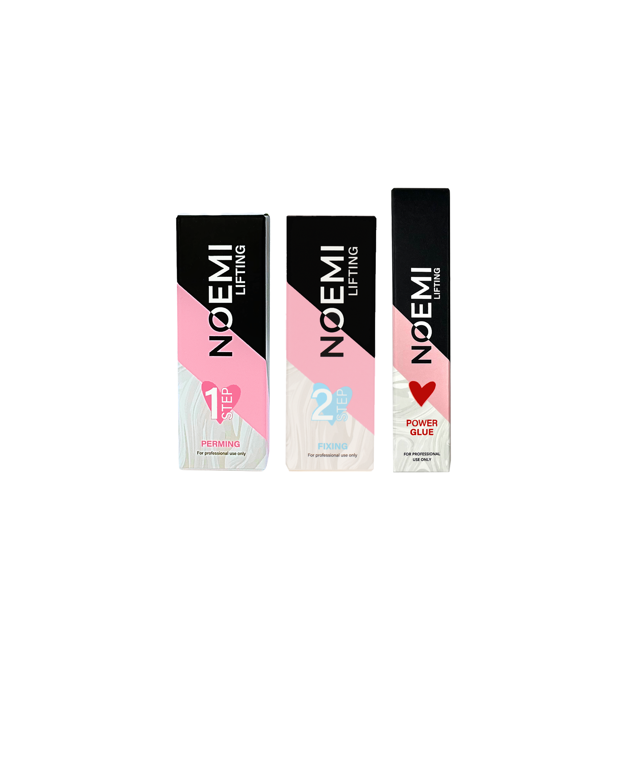 Noemi Lifting - Pump Set mit Lotion 1+2+Kleber (je Pumpflasche 10 ml &amp; 7ml Kleber)
