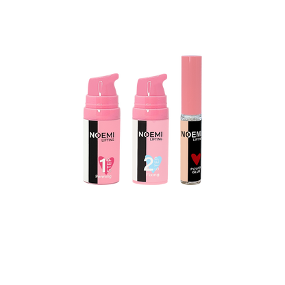 Noemi Lifting - Pump Set mit Lotion 1+2+Kleber (je Pumpflasche 10 ml &amp; 7ml Kleber)