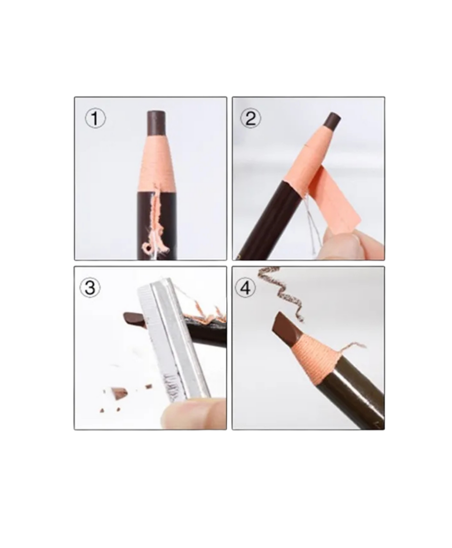 Augenbrauenstift zum Vorzeichnen - braun/schwarz, wasserfest