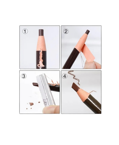 Augenbrauenstift zum Vorzeichnen - braun/schwarz, wasserfest