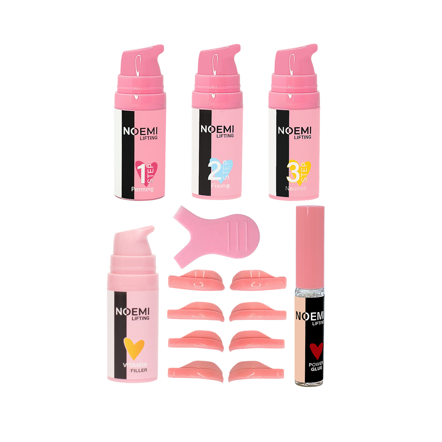 Noemi - Lash &amp; Brow Set Pump mit Vitamin Filler