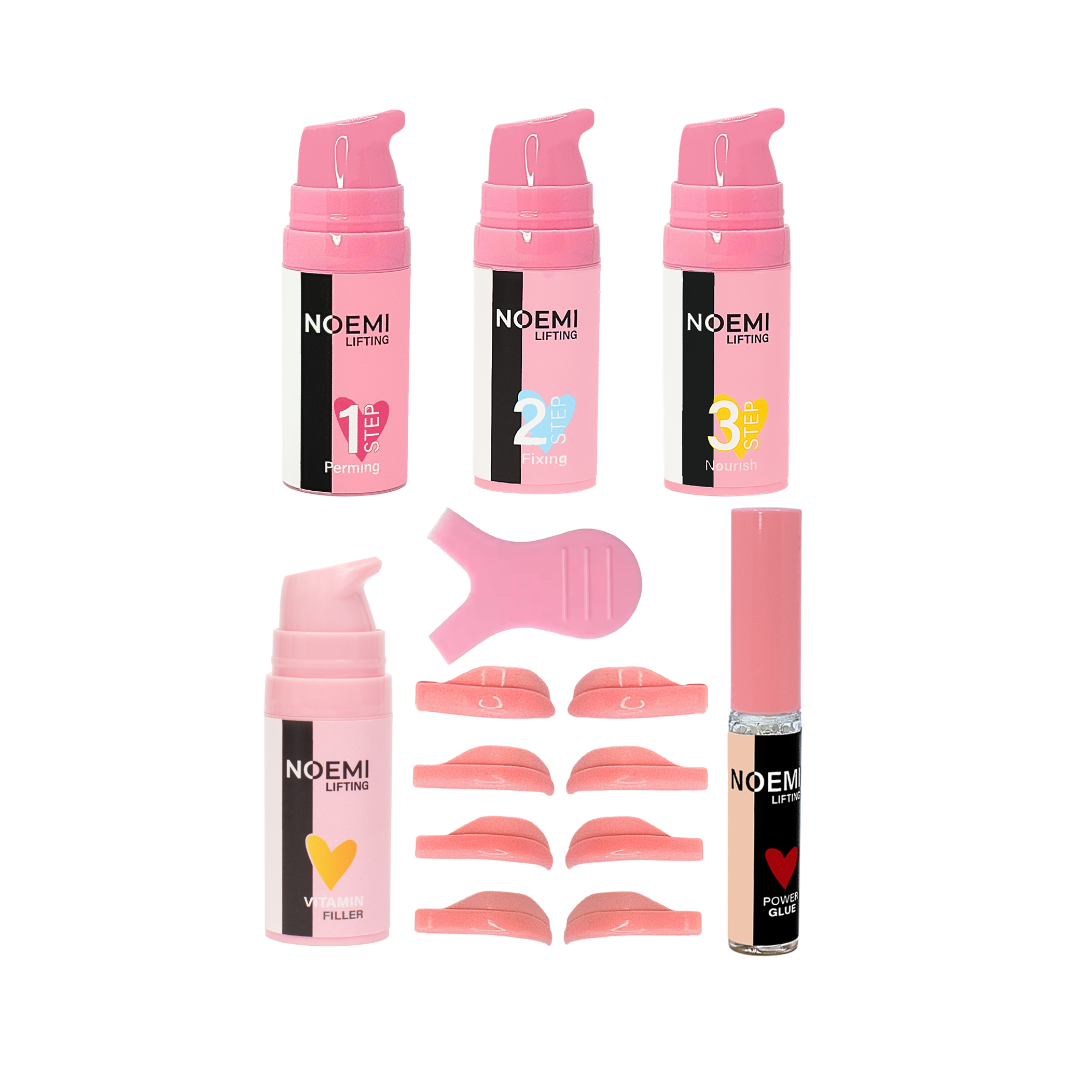 Noemi - Lash &amp; Brow Set Pump mit Vitamin Filler