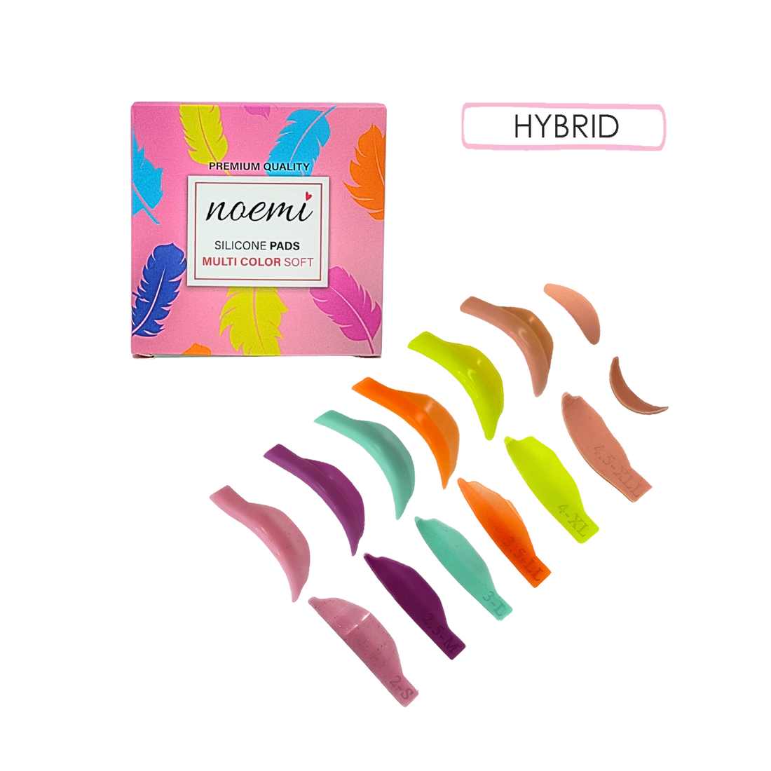 Noemi - Multi Color Soft Silikonpads - B-Ware