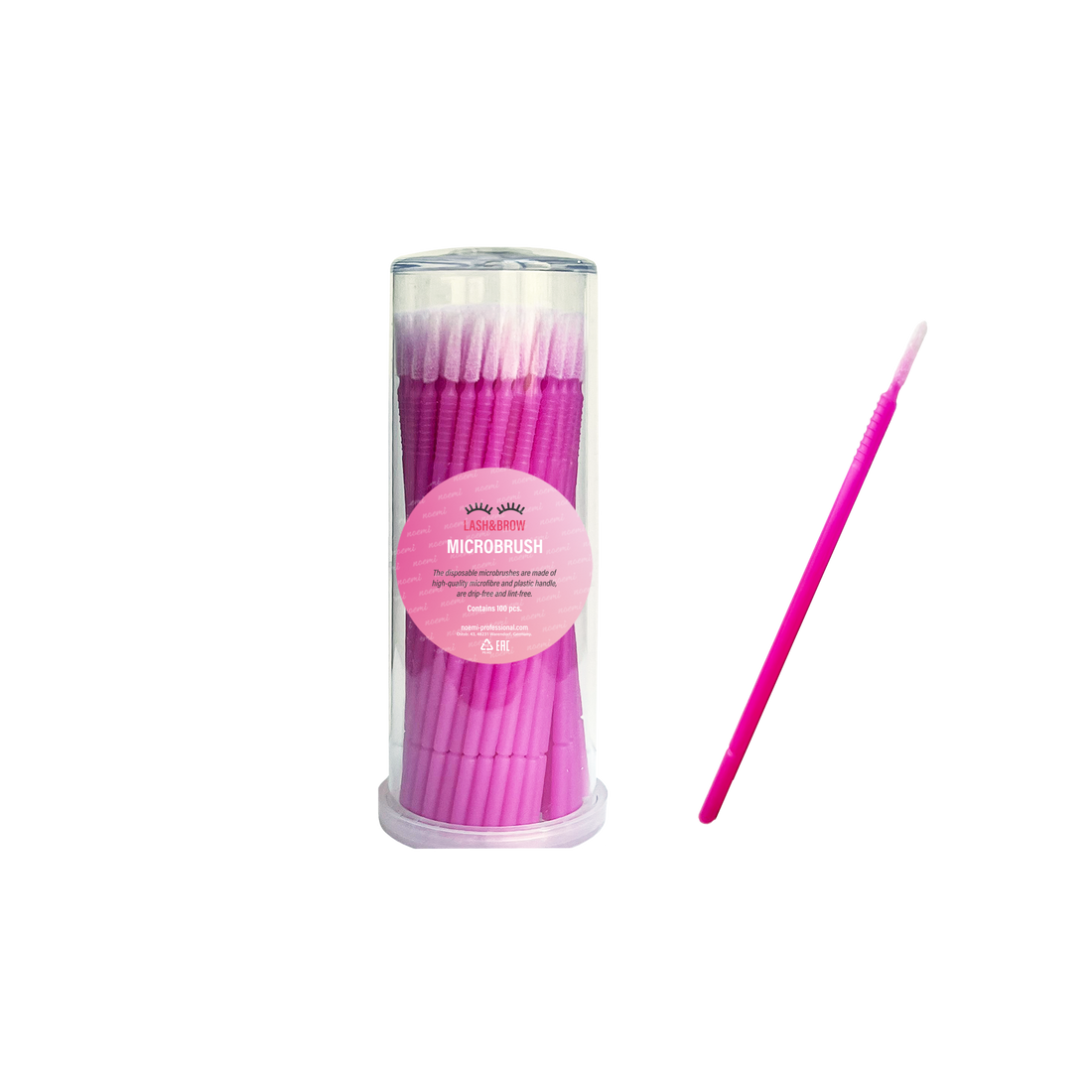 Noemi -  Microbrush - Pink in Tube
