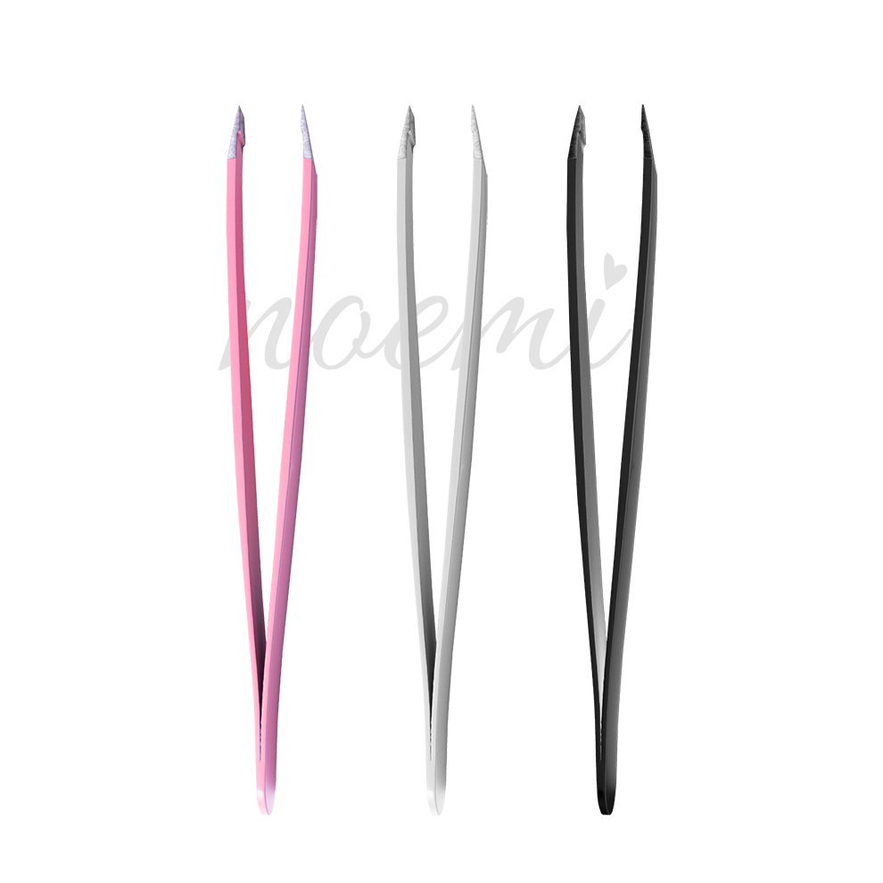 Noemi  - Professional Pinzette Slant (Weiß, Pink, Schwarz)