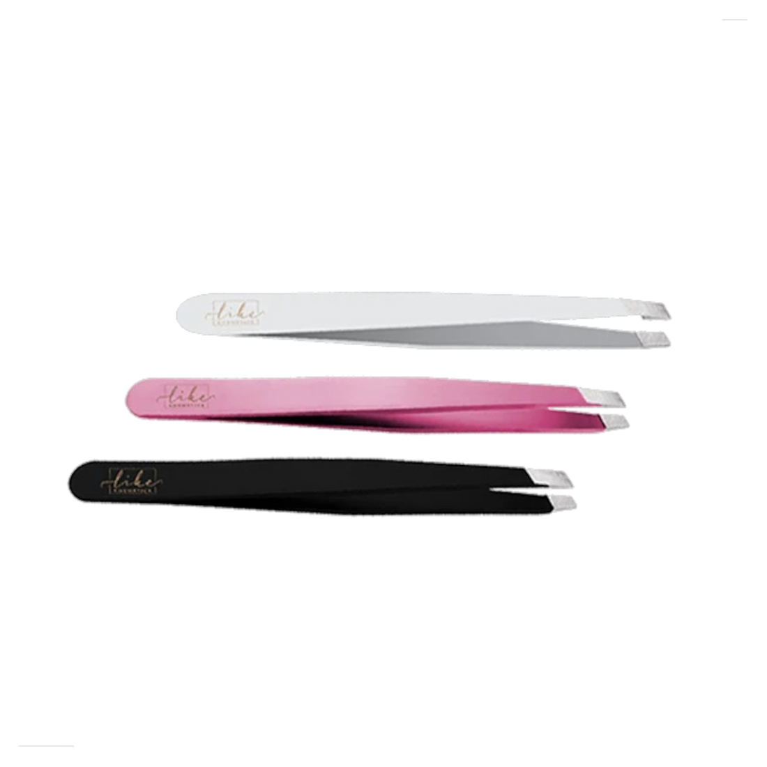 Like - Professional Pinzette - Weiß/ Pink/ Schwarz