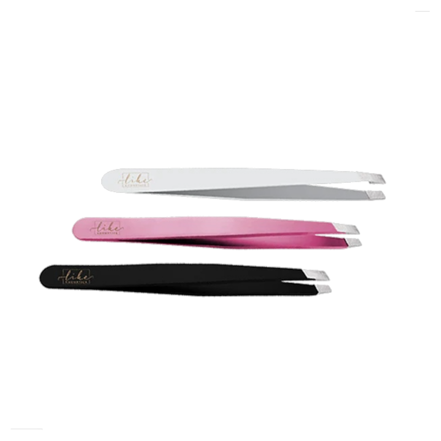 Like - Professional Pinzette - Weiß/ Pink/ Schwarz