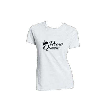 BHD -  T-Shirt mit "Brow Queen" Logo 70% Rabatt