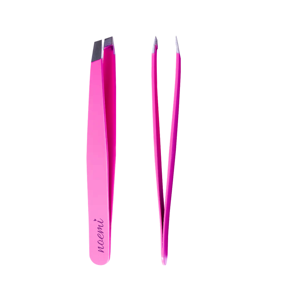 Noemi - Pinzette Slant - Weiß/ Pink/ Schwarz