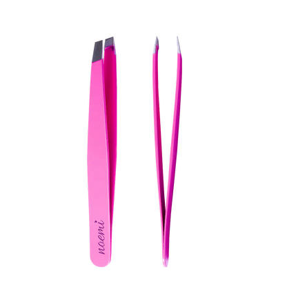 Noemi - Pinzette Slant - Weiß/ Pink/ Schwarz