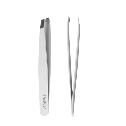 Noemi - Pinzette Slant - Weiß/ Pink/ Schwarz