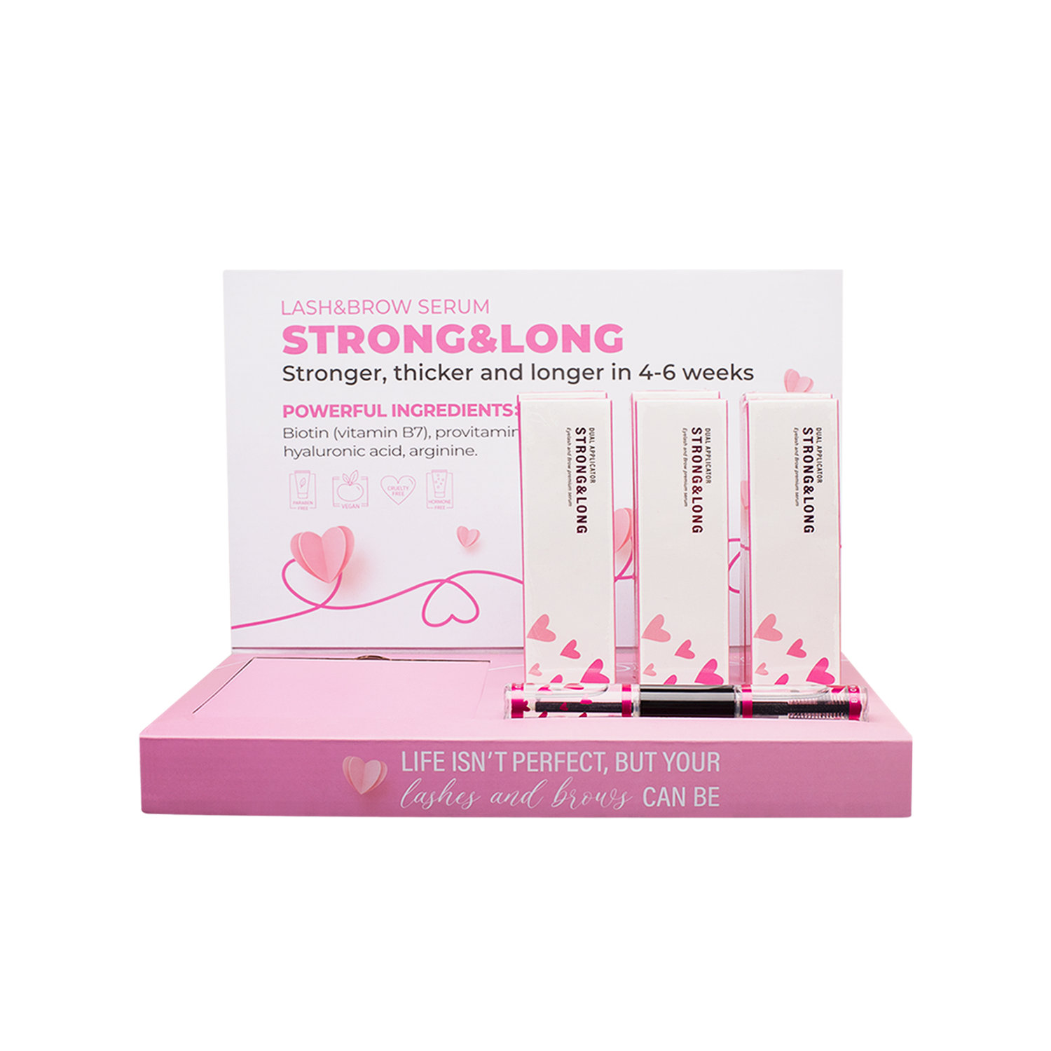 Noemi - Strong &amp; Long Premium Dual Serum - 7x + Display