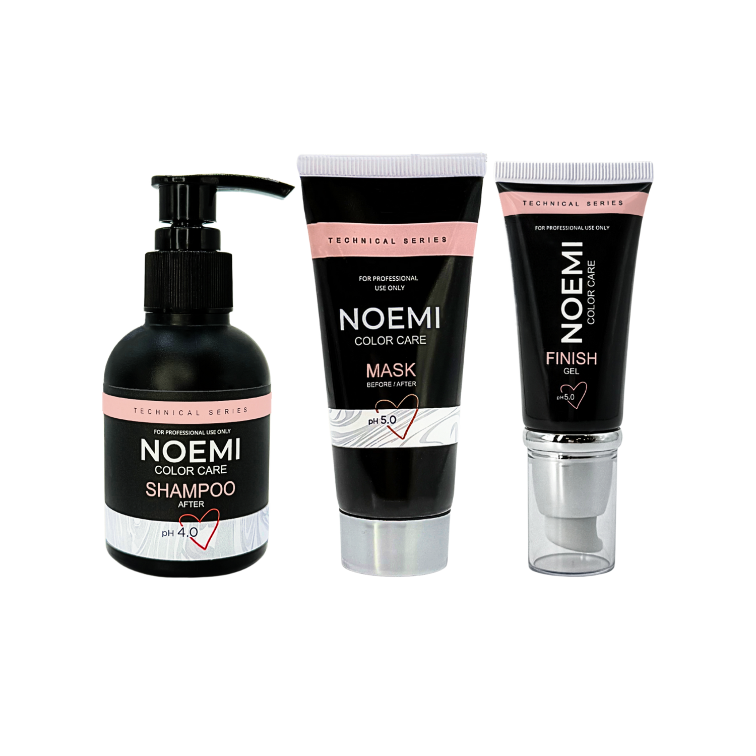 Noemi - Color Care Set- Shampoo, Mask, Finish Gel