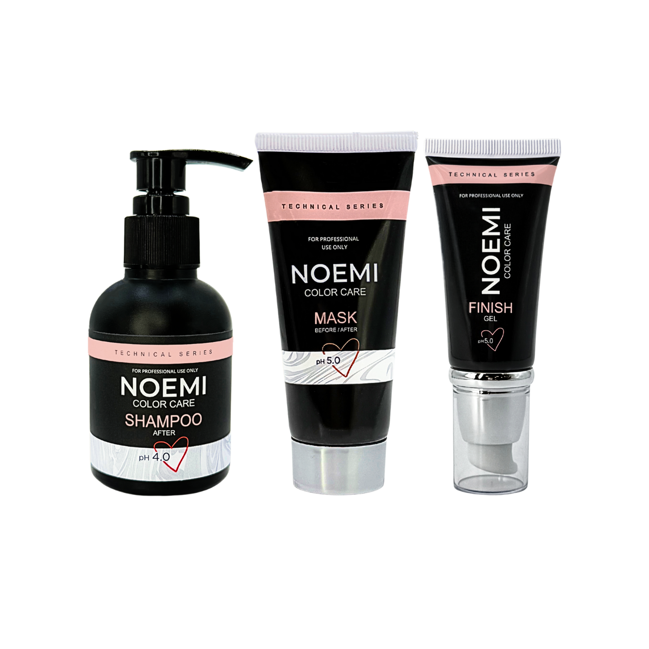 Noemi - Color Care Set- Shampoo, Mask, Finish Gel