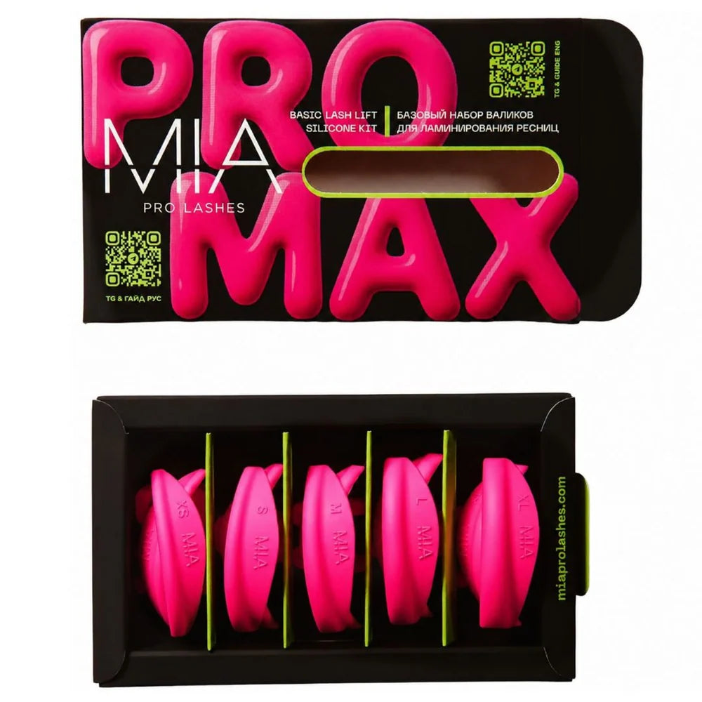 MIA - PRO MAX Silikon Pads Round Shields - Pink 5 Paar Set