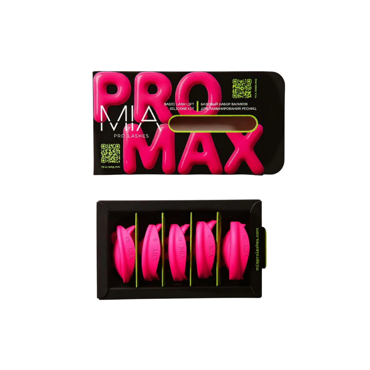 MIA - PRO MAX Silikon Pads Round Shields - Pink 5 Paar Set