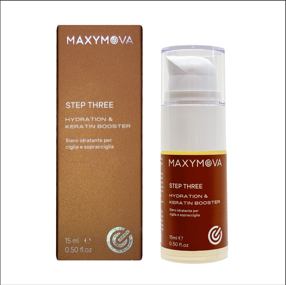 Maxymova Step 3 - 15ml. Pump - HYDRATION &amp; KERATIN BOOSTER