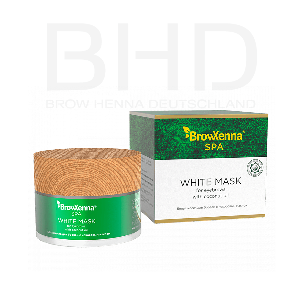 BrowXenna White Mask mit Kokosnussöl für Augenbrauen 15gr.